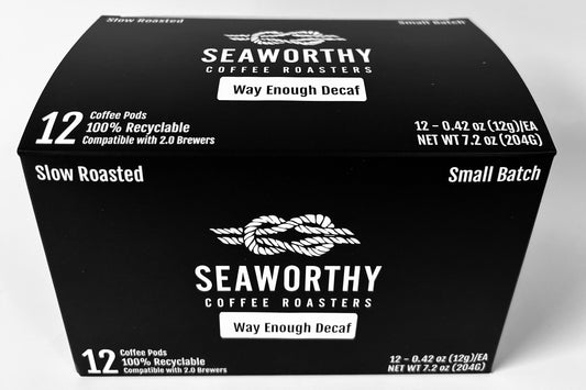 Seaworthy Coffee Roasters Coffee Pod Kcup Box Way Enough Swiss Water Decaf